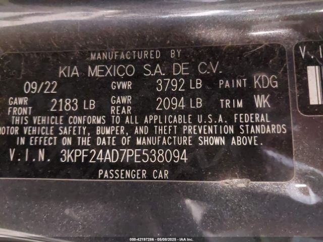 2023 KIA FORTE 3KPF24AD7PE538094 Photo 8