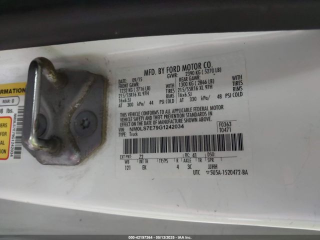 NM0LS7E79G1242034 Ford Transit Connect Xl