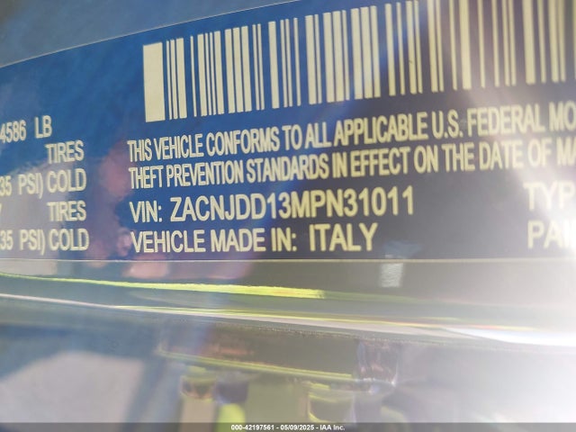 ZACNJDD13MPN31011 Jeep 2021