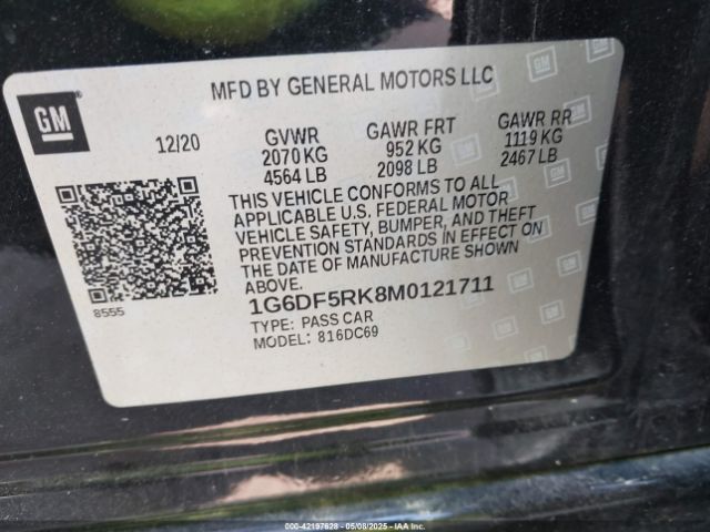 2021 CADILLAC CT4 1G6DF5RK8M0121711 Photo 8