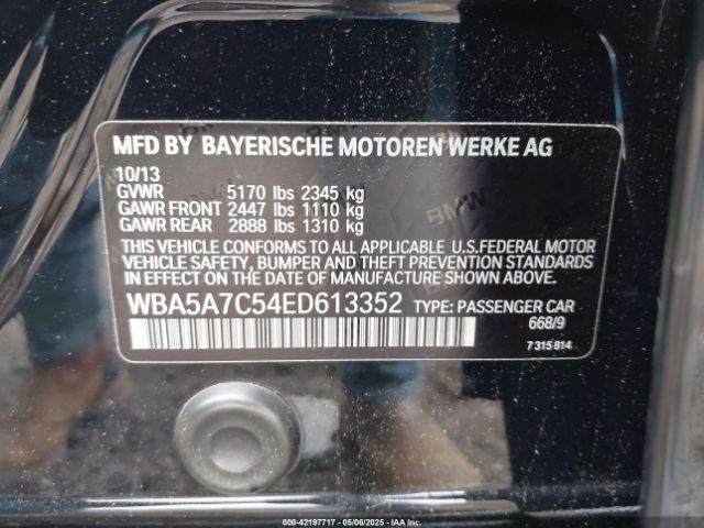 WBA5A7C54ED613352 BMW 528i Xdrive