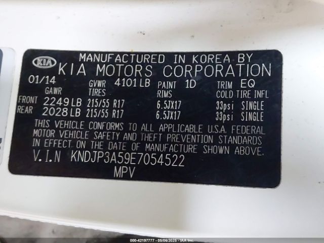 KNDJP3A59E7054522 KIA SOUL +