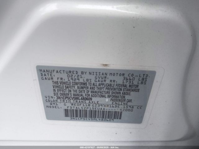 2021 NISSAN KICKS 3N1CP5CV5ML480609 Photo 8