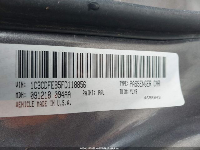 1C3CDFEB5FD118856 Dodge DART GT
