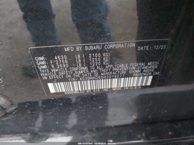 4S3BWAD65R3019277 Subaru Legacy Premium