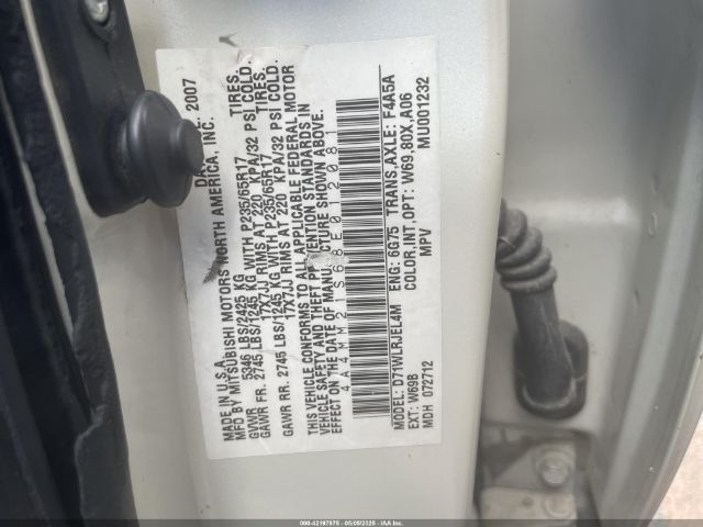 2008 MITSUBISHI ENDEAVOR 4A4MM21S68E012081 Photo 8