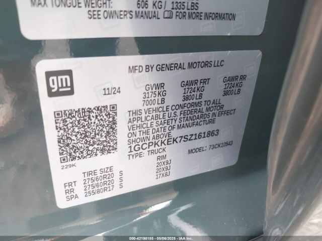 2025 CHEVROLET SILVERADO 1500 1GCPKKEK7SZ161863 Photo 8