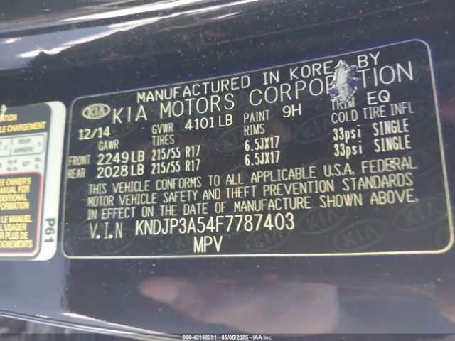 KNDJP3A54F7787403 KIA SOUL +