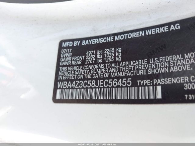 WBA4Z3C58JEC56455 BMW 430i Xdrive