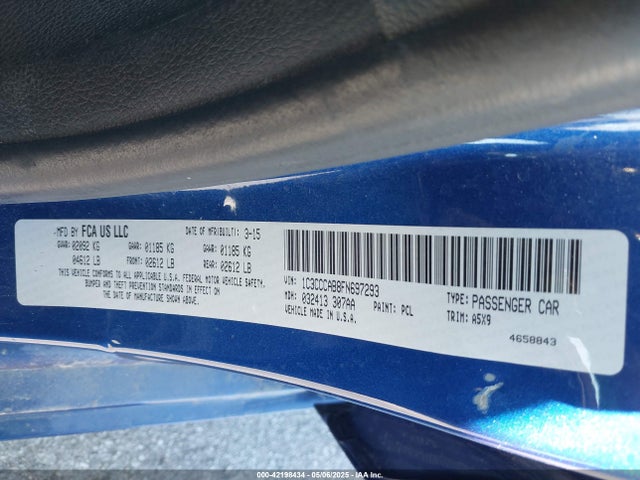 Chrysler 200 Limited 2015 1C3CCCAB8FN697293 Image 9