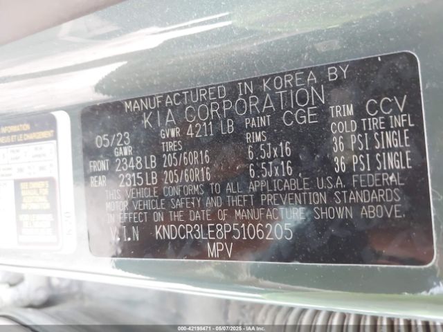 2023 KIA NIRO KNDCR3LE8P5106205 Photo 8