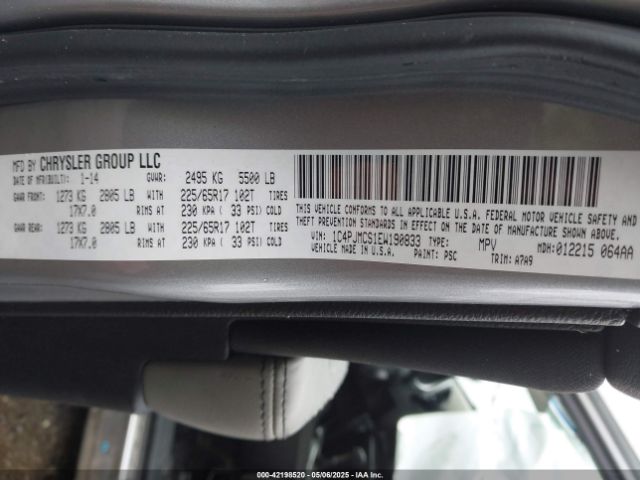 1C4PJMCS1EW190833 Jeep Cherokee Latitude