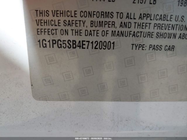 1G1PG5SB4E7120901 Chevrolet CRUZE LTZ
