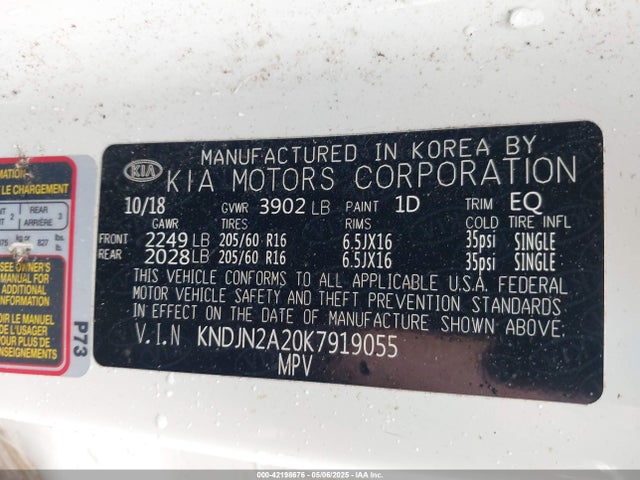 KNDJN2A20K7919055 KIA Soul