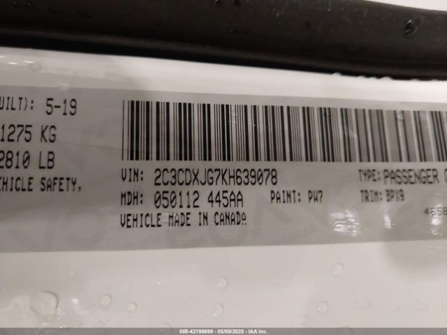 2C3CDXJG7KH639078 Dodge 2019