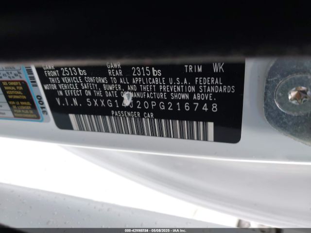 5XXG14J20PG216748 KIA K5 LXS