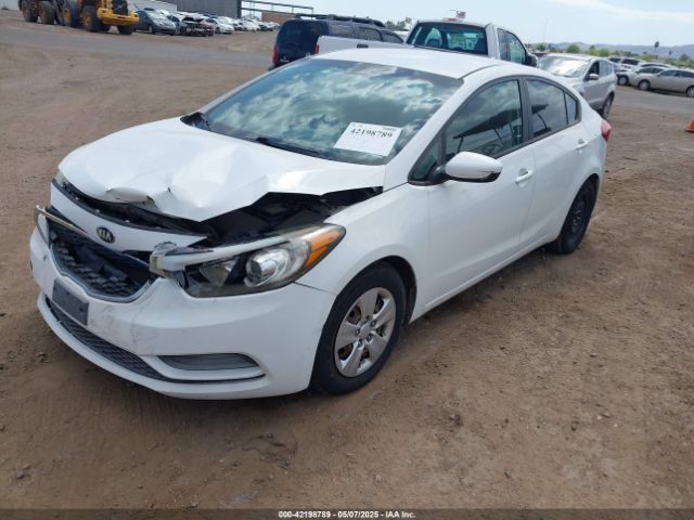 KNAFK4A61G5463113 KIA FORTE LX