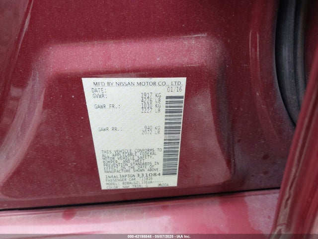 1N4AL3AP3GN331084 Nissan Altima