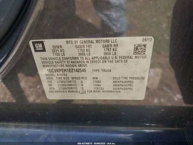 1GCVKPEH1EZ142545 Chevrolet Silverado 1500 Work Truck 1wt