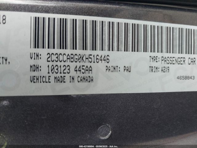2019 CHRYSLER 300 2C3CCABG0KH516446 Photo 8