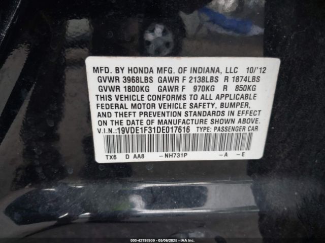 2013 ACURA ILX 19VDE1F31DE017616 Photo 8