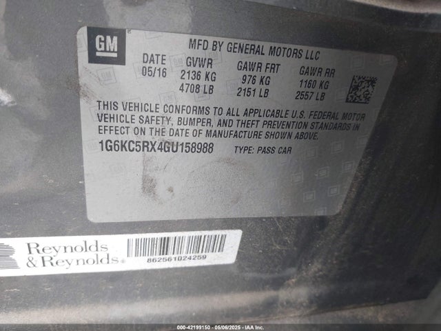 2016 CADILLAC CT6 1G6KC5RX4GU158988 Photo 8