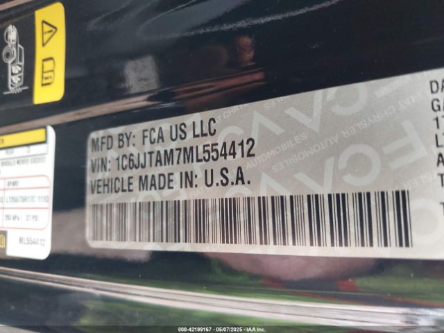 2021 JEEP GLADIATOR 1C6JJTAM7ML554412 Photo 8
