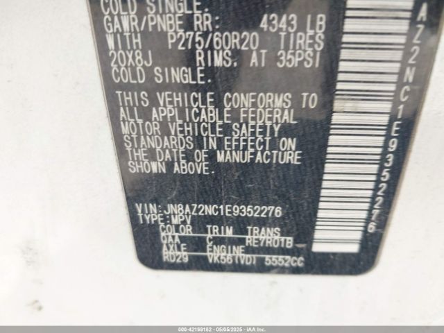 JN8AZ2NC1E9352276 Infiniti QX80