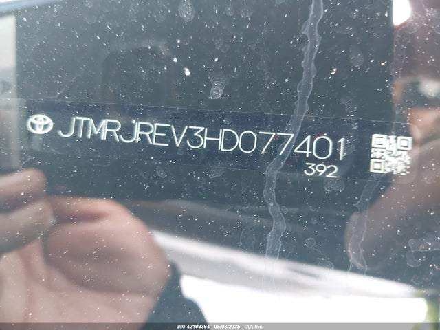 JTMRJREV3HD077401 Toyota Rav4 Hybrid Xle
