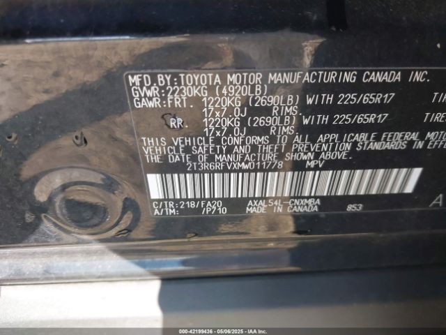2021 TOYOTA RAV4 HYBRID 2T3R6RFVXMW011778 Photo 8