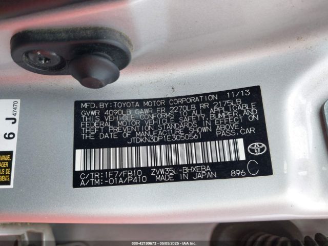 JTDKN3DP1E3050561 Toyota PRIUS PLUG-IN