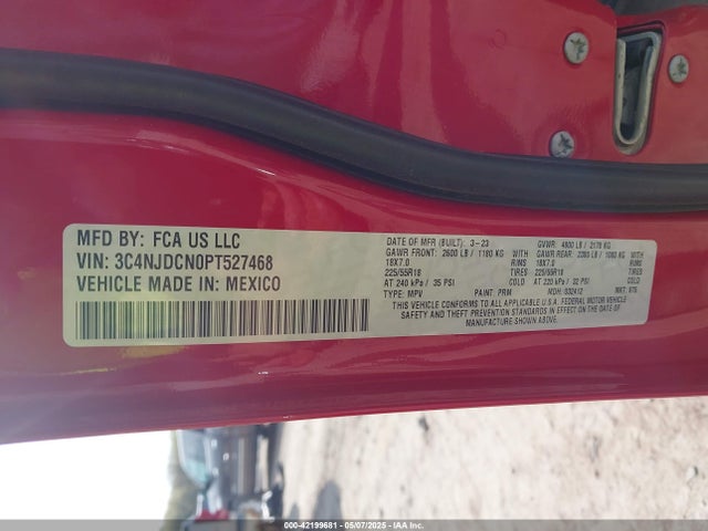 2023 JEEP COMPASS 3C4NJDCN0PT527468 Photo 8