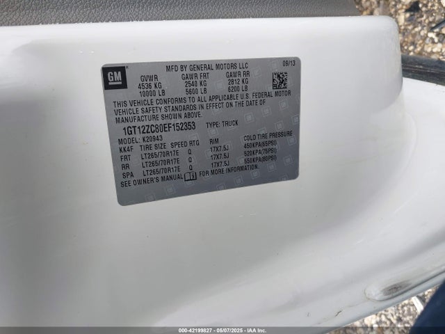 GMC lml 2014 1GT12ZC80EF152353 Image 9