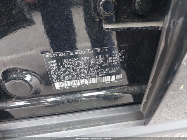 3CZRZ1H57RM746324 Honda k20z5