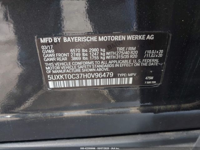 5UXKR0C50F0P04647 BMW X5 Xdrive35i
