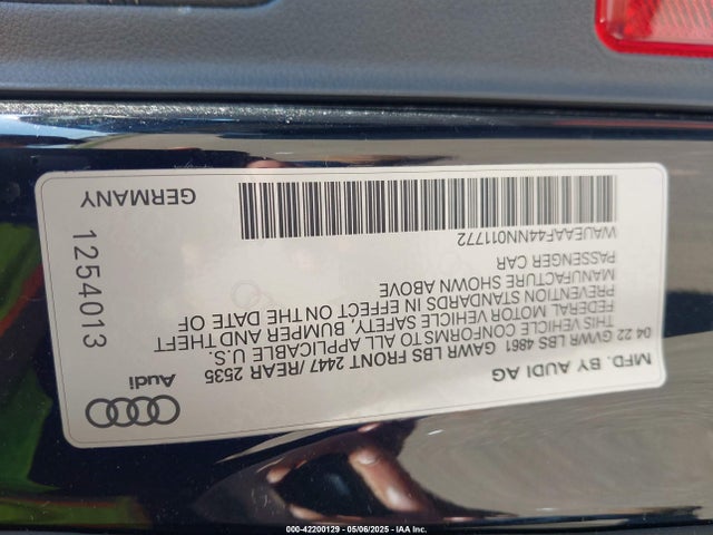 2022 AUDI A4 WAUEAAF44NN011772 Photo 8