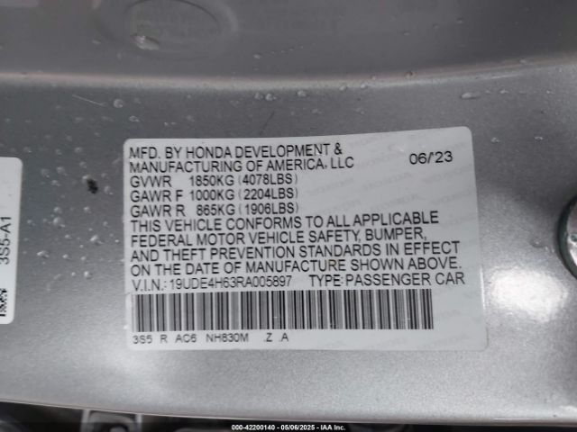 19UDE4H63RA005897 Acura Integra A-spec Technology