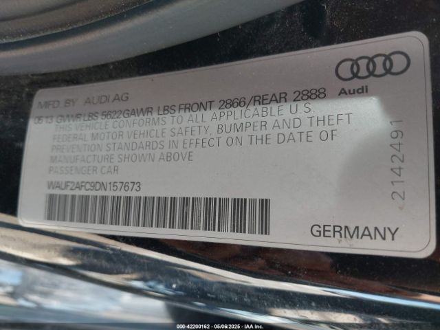 2013 AUDI S6 WAUF2AFC9DN157673 Photo 8