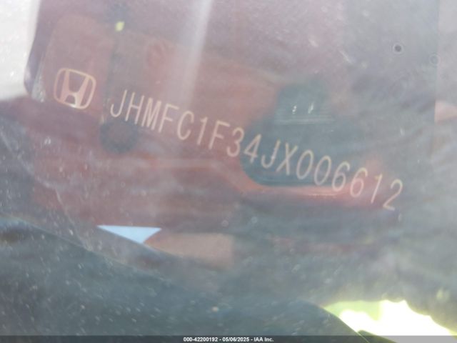 JHMFC1F34JX006612 Honda Civic Ex-t