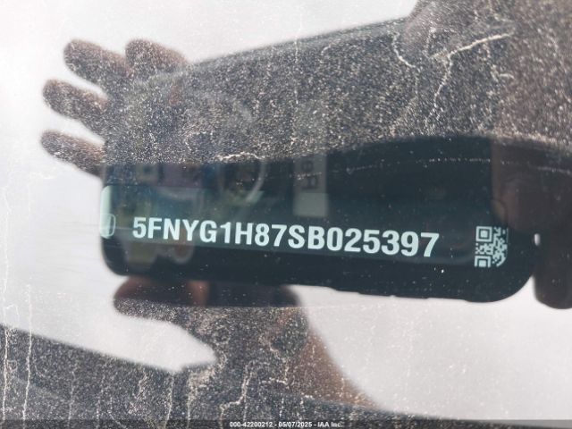 5FNYG1H87SB025397 Honda Pilot Elite