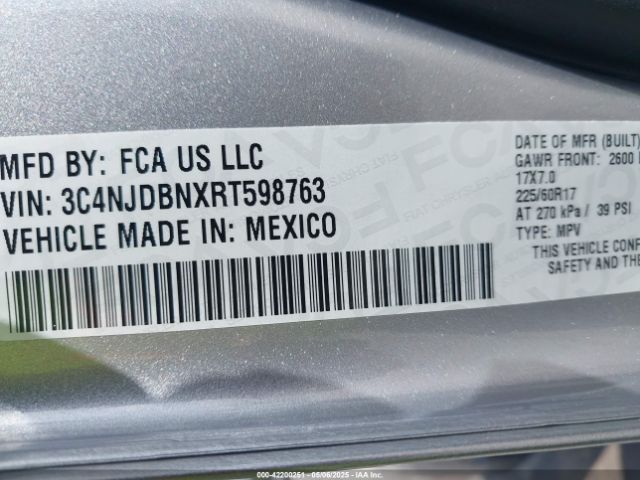 3C4NJDBNXRT598763 Jeep Compass Latitude 4x4
