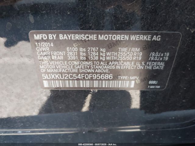 5UXKU2C54F0F95686 BMW X6 Xdrive35i