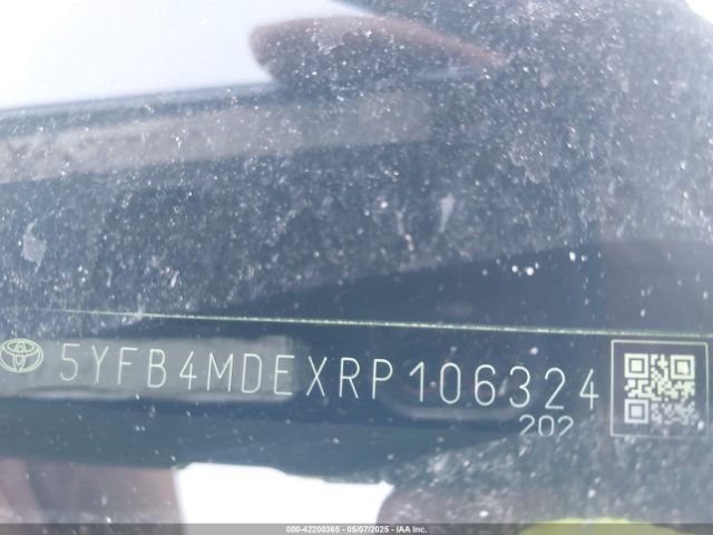 5YFB4MDEXRP106324 Toyota COROLLA LE