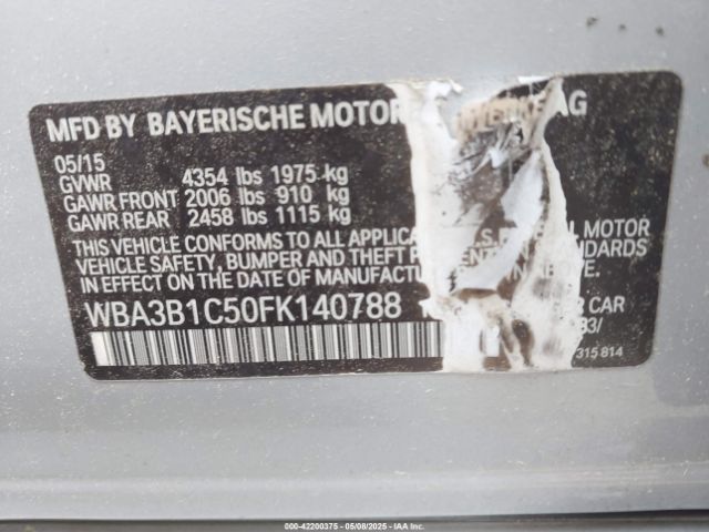 2015 BMW 320I WBA3B1C50FK140788 Photo 8