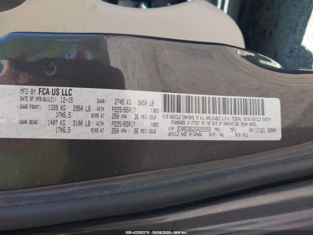 2C4RDGBG2GR259359 Dodge Grand Caravan American Value Pkg