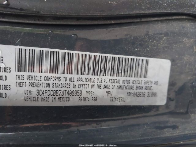 3C4PDCBB7JT409958 Dodge Journey Sxt