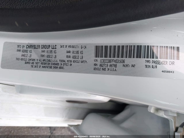 Chrysler 200 S 2015 1C3CCCBB7FN531636 Image 9