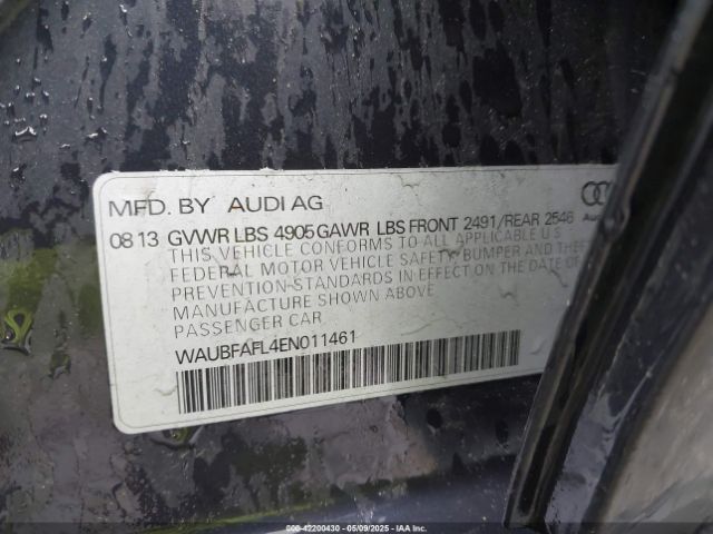 WAUBFAFL4EN011461 Audi A4 2.0t Premium