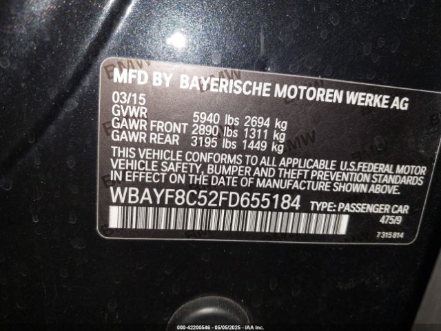 WBAYF8C52FD655184 BMW 750li Xdrive