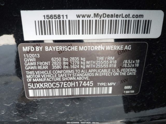 2014 BMW X5 5UXKR0C57E0H17445 Photo 8